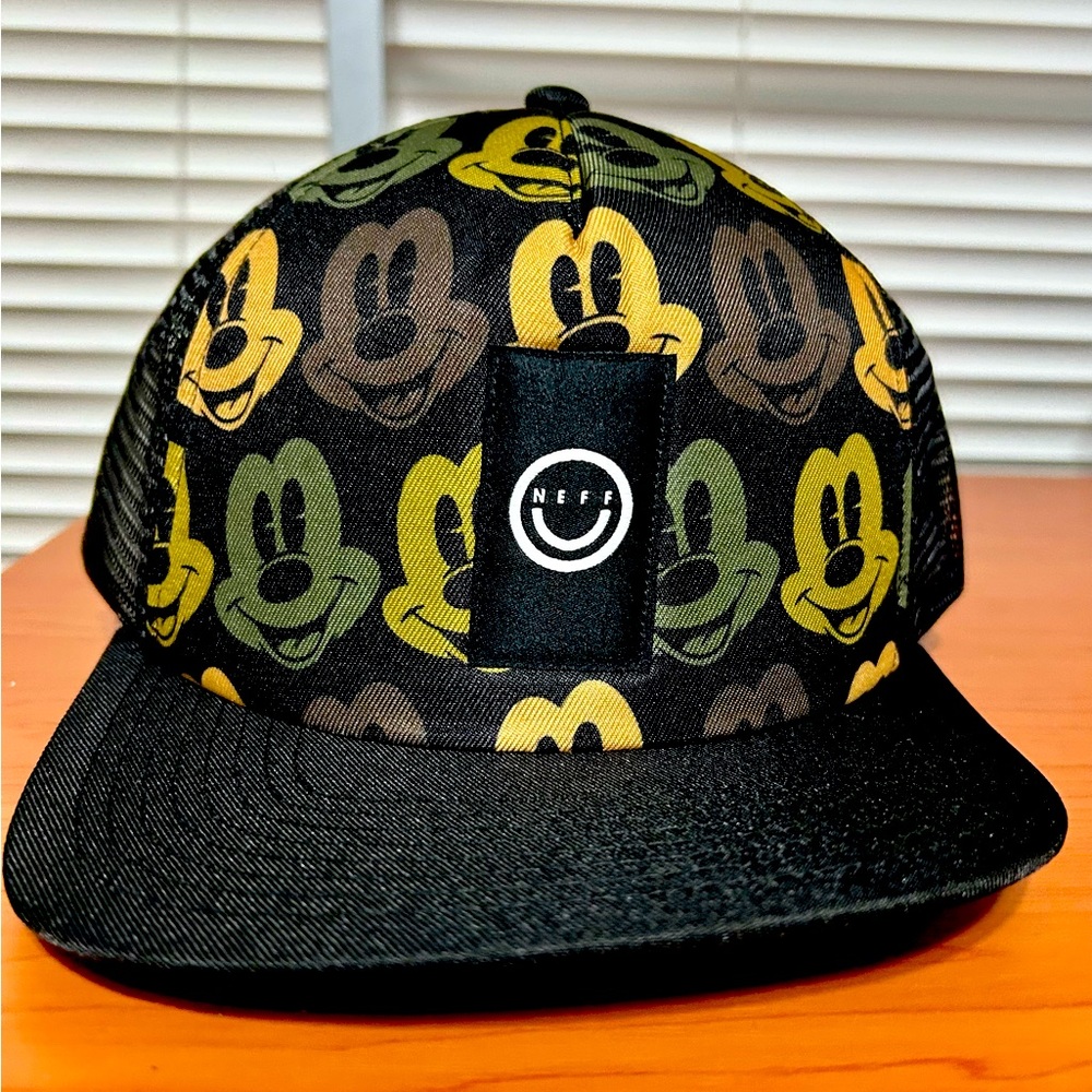 NEFF DISNEY MICKEY MOUSE BLACK CAP SNAPBACK ADJUSTABLE TRUCKER HAT Men’s